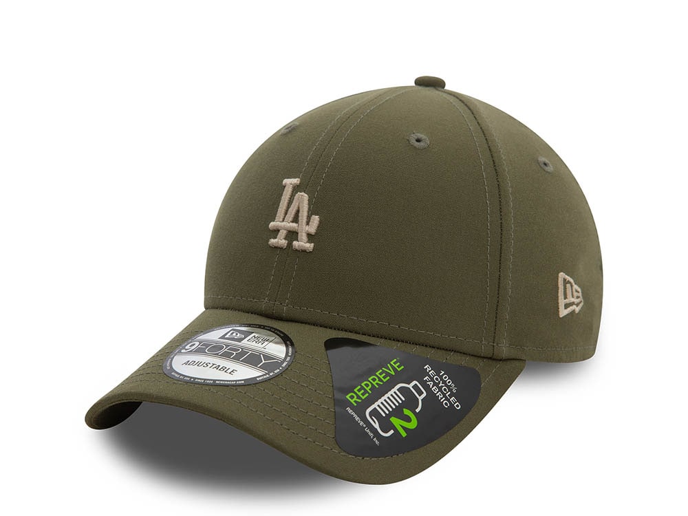 New Era Los Angeles Dodgers Repreve Olive 9Forty Strapback Casquette