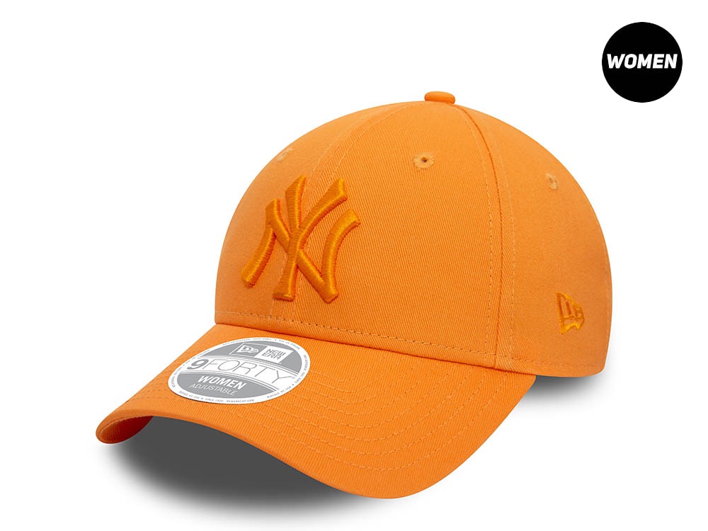 New Era New York Yankees League Pure Orange Womens 9Forty Snapback Casquette