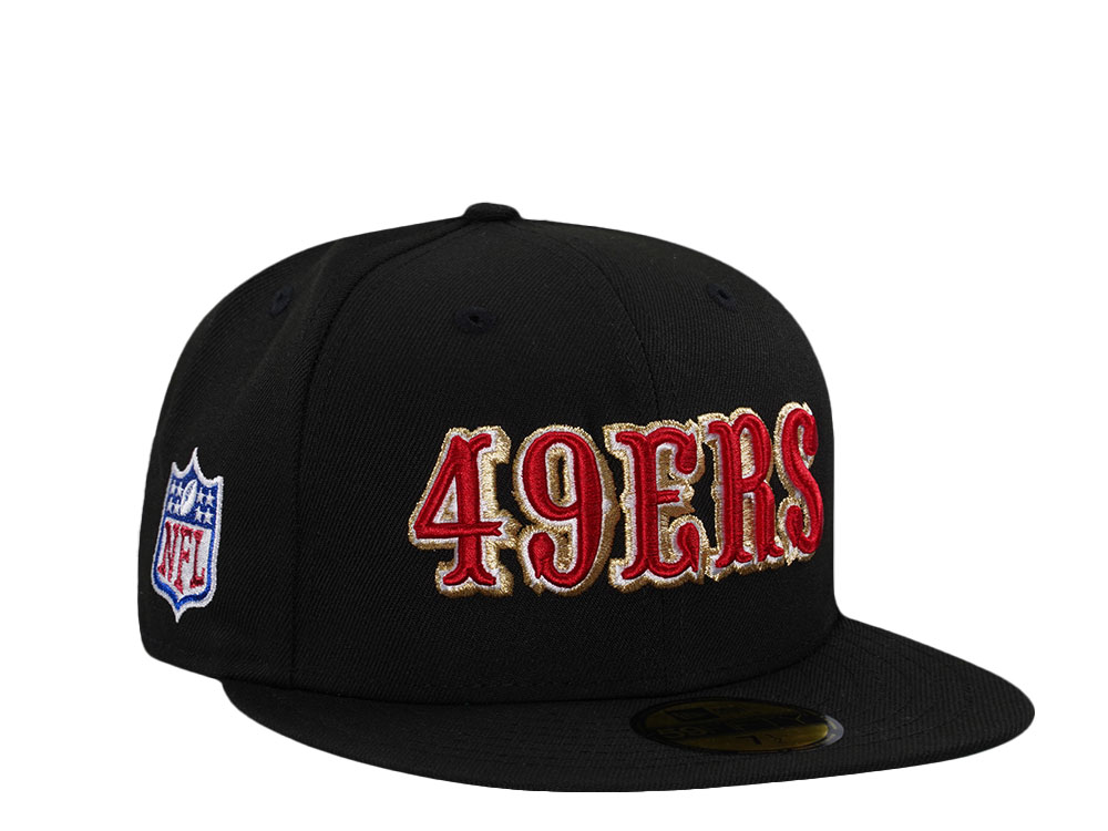 New Era San Francisco 49ers Black Throwback Prime Edition 59Fifty Fitted Casquette