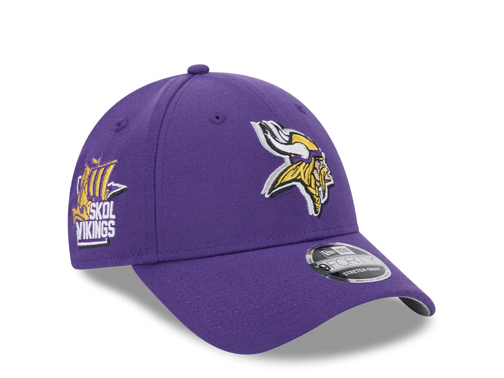 New Era Minnesota Vikings NFL24 Draft 9Forty Stretch Snapback Casquette