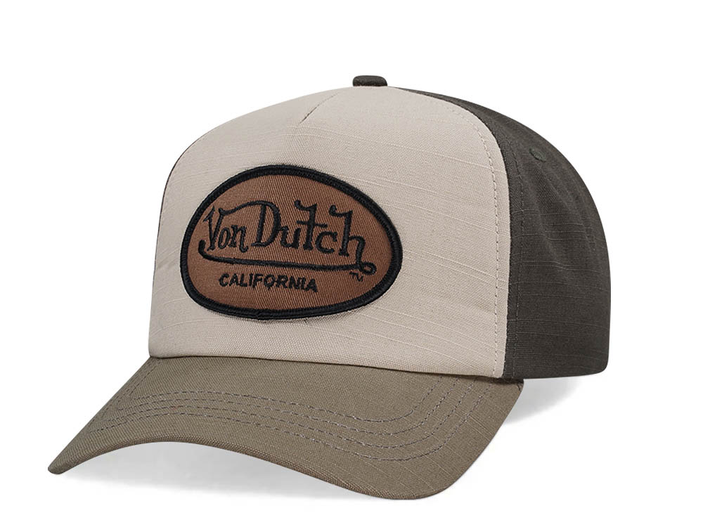 Von Dutch Brown Olive Two Tone Edition Snapback Casquette