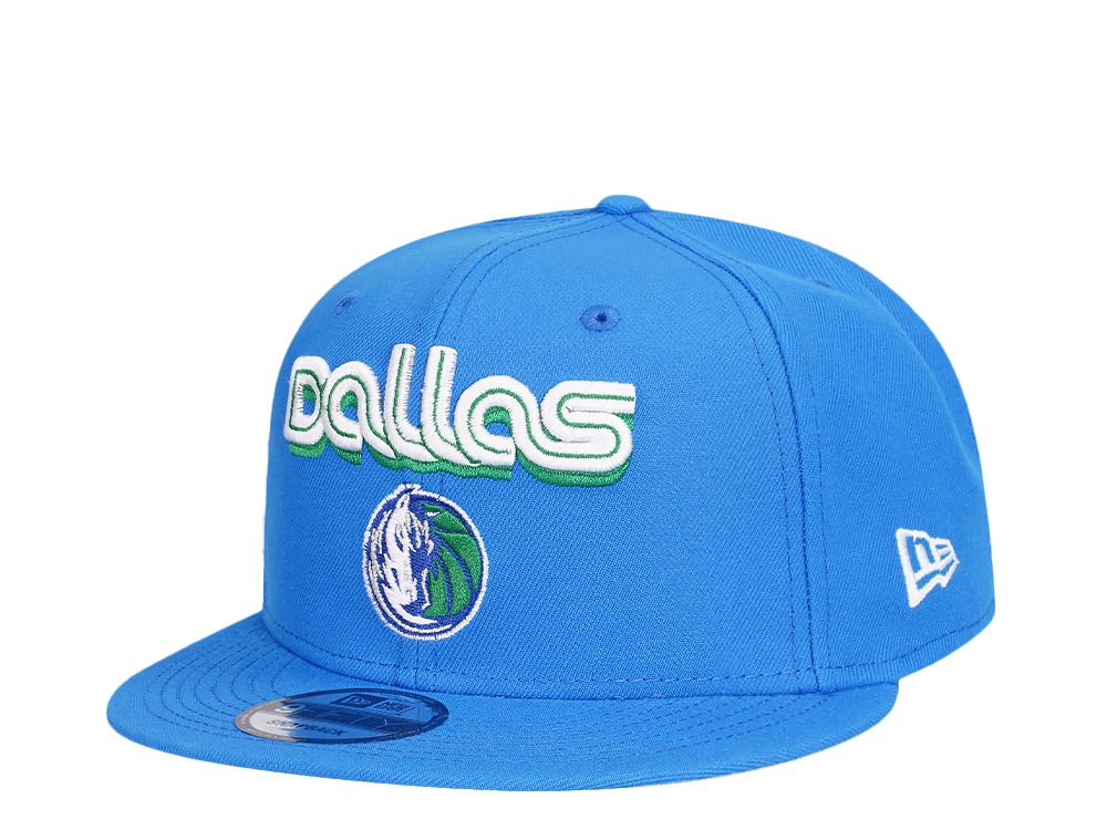 New Era Dallas Mavericks Blue Script Logo Edition 9Fifty Snapback Casquette