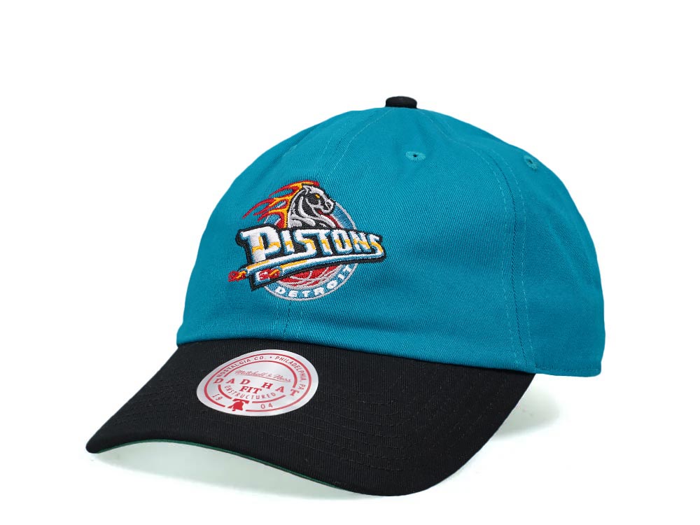 Mitchell & Ness Detroit Pistons Team Two Tone 2.0 Hardwood Classic Dad Strapback Casquette