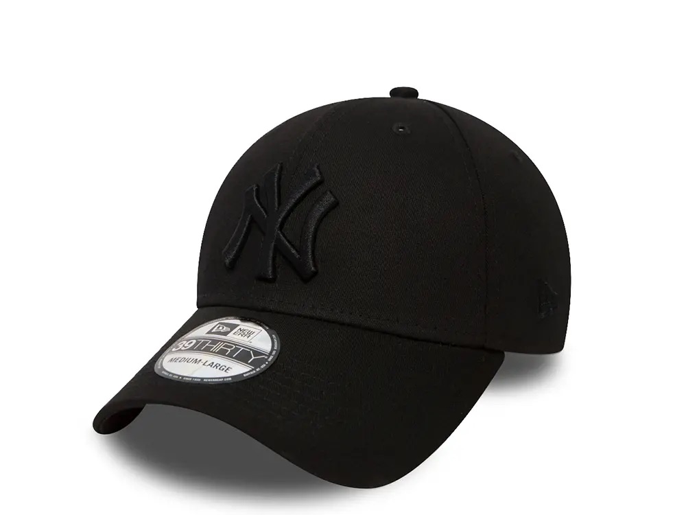 New Era New York Yankees League Basic Black on Black Stretch Fit 39Thirty Casquette