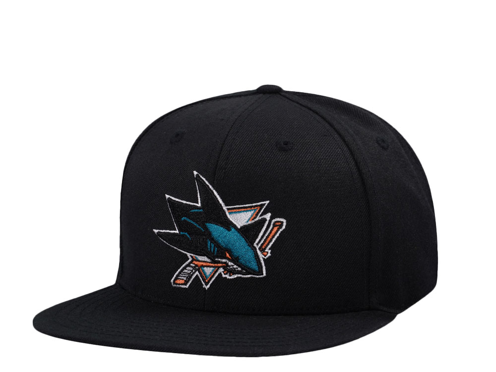 American Needle San Jose Sharks Black Snapback Casquette