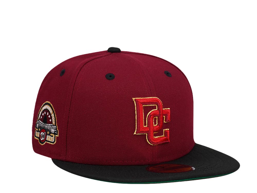 New Era Washington Nationals Stadium Anniversary Smooth Red Two Tone Throwback Edition 59Fifty Fitted Casquette