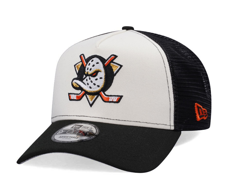 New Era Anaheim Ducks Chrome Two Tone Edition Trucker 9Forty A Frame Snapback Casquette