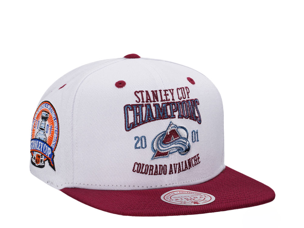 Mitchell & Ness Colorado Avalanche Stanley Cup Champions 2001 Two Tone Snapback Casquette