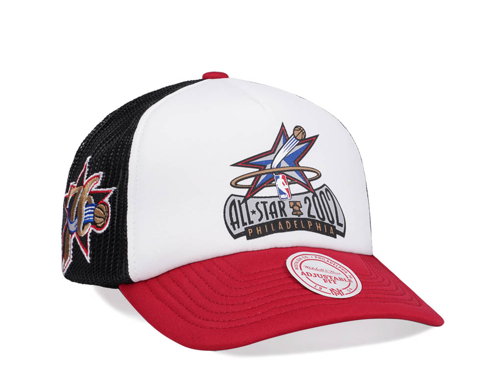 Mitchell & Ness Philadelphia 76ers All Star 2002 Party Time Trucker Snapback Casquette