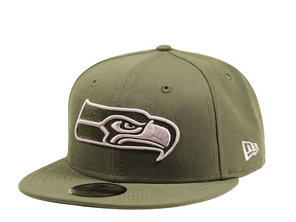 New Era Seattle Seahawks Army Green Edition 59Fifty Fitted Casquette