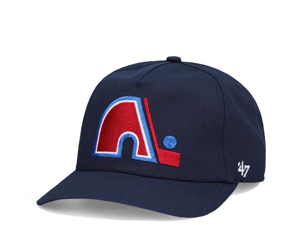 47Brand Quebec Nordiques Vintage Navy Nantasket Captain Snapback Casquette