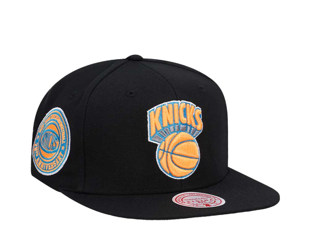 Mitchell & Ness New York Knicks 70th Anniversary Neon Tropical Hardwood Classic Snapback Casquette