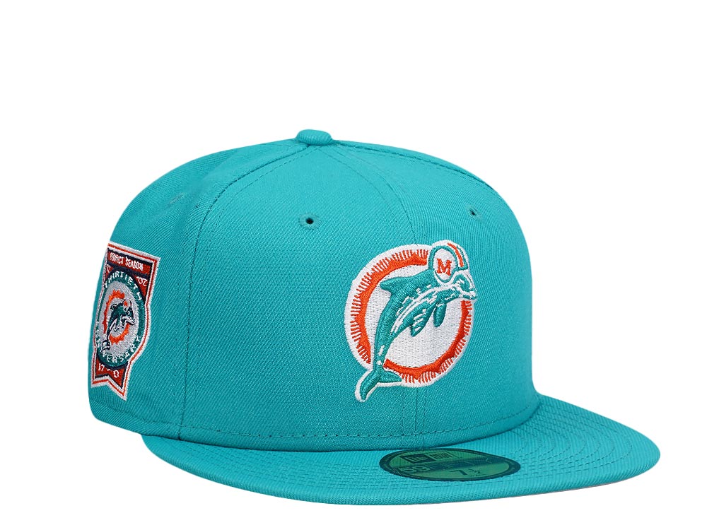 New Era Miami Dolphins 30th Anniversary Teal Classic Edition 59Fifty Fitted Casquette