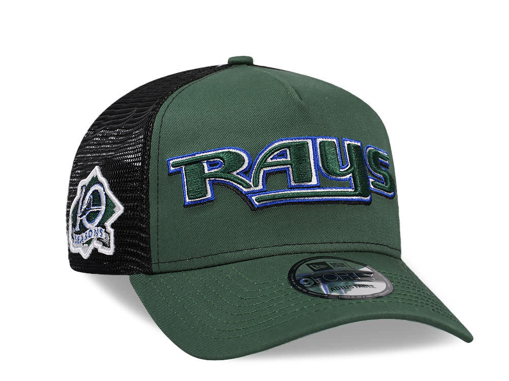 New Era Tampa Bay Rays 10 Seasons Edition 9Forty A Frame Trucker Snapback Casquette