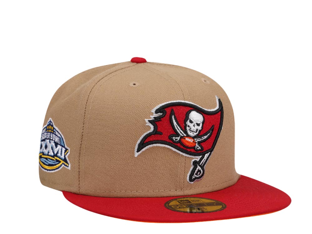 New Era Tampa Bay Buccaneers Super Bowl XXXVII Khaki Two Tone Edition 59Fifty Fitted Casquette