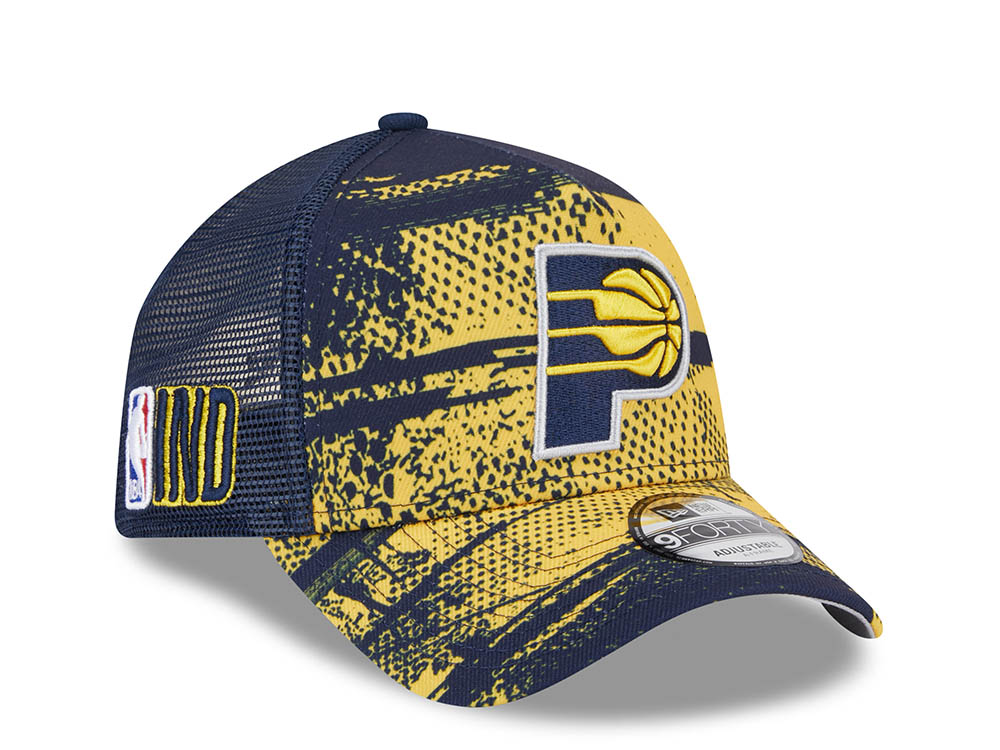 New Era Indiana Pacers NBA Tip Off 2024 Trucker 9Forty A Frame Snapback Casquette