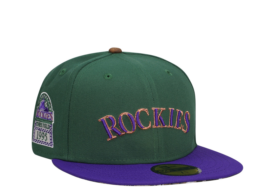 New Era Colorado Rockies Coors Field 1995 Purple Realtree Two Tone Edition 59Fifty Fitted Casquette