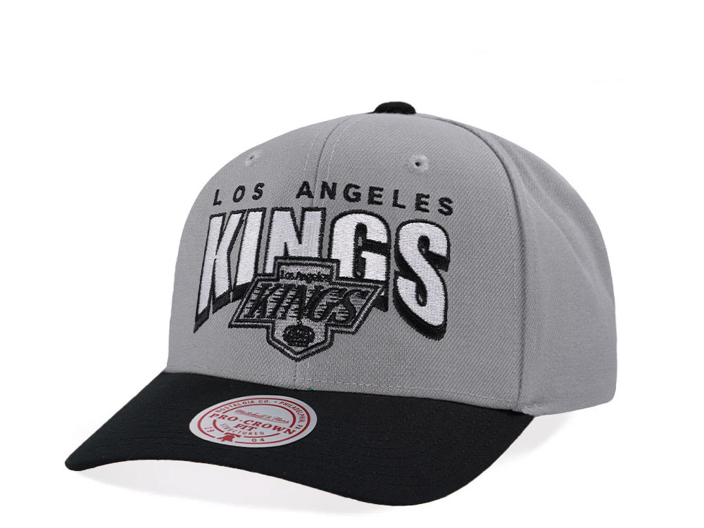 Mitchell & Ness Los Angeles Kings Pro Crown Fit Vintage Gray Snapback Casquette