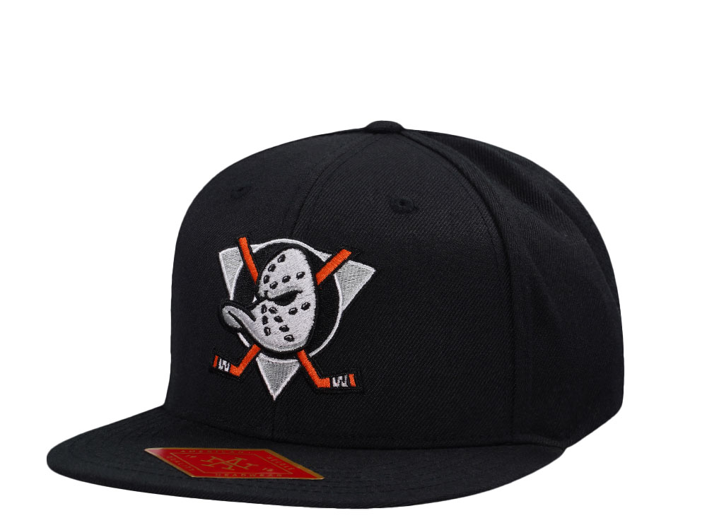 American Needle Anaheim Ducks Black Snapback Casquette