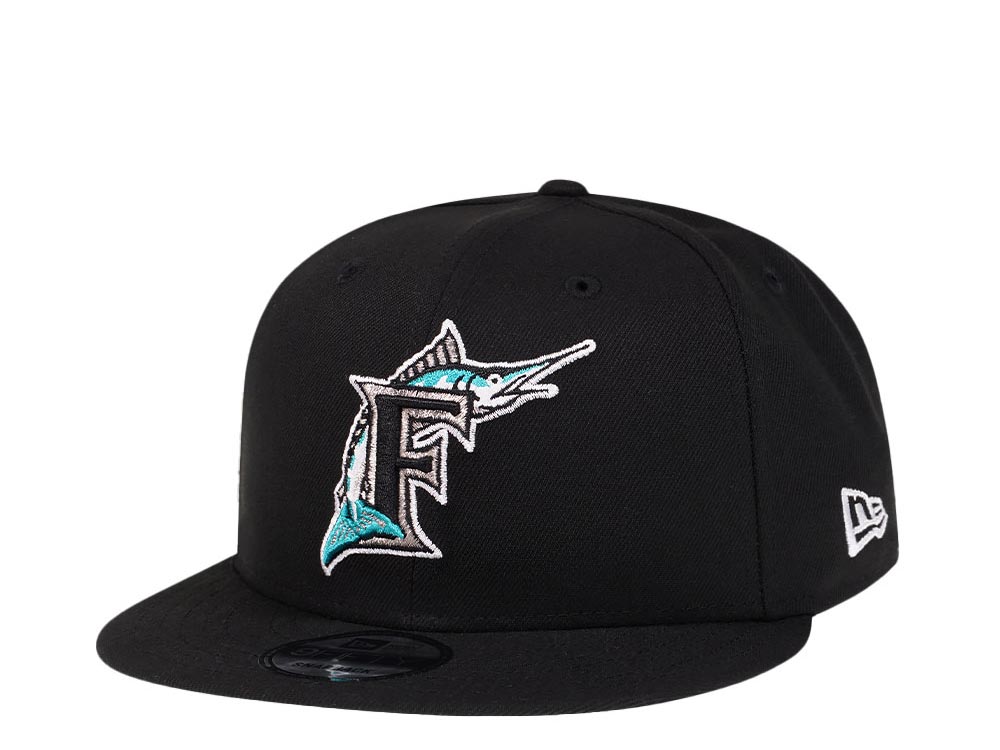 New Era Florida Marlins Black Edition 9Fifty Snapback Cap TOPPERZSTORE.FR