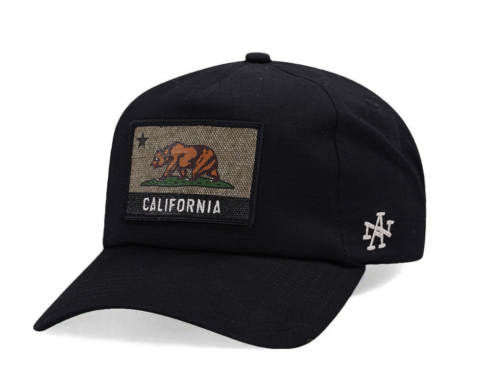 American Needle California Surplus Black Snapback Casquette