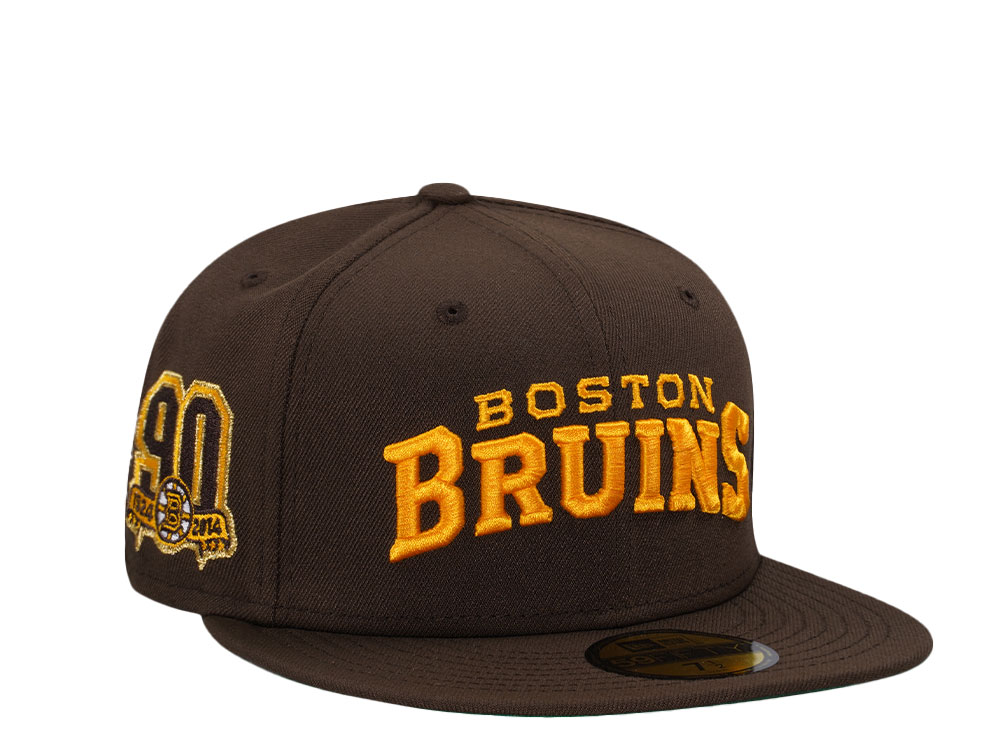 New Era Boston Bruins 90th Anniversary Throwback Edition 59Fifty Fitted Casquette