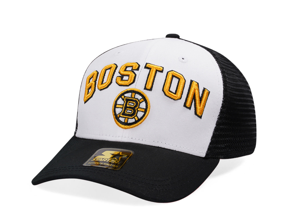 Starter Boston Bruins Penalty Curved Trucker Snapback Casquette