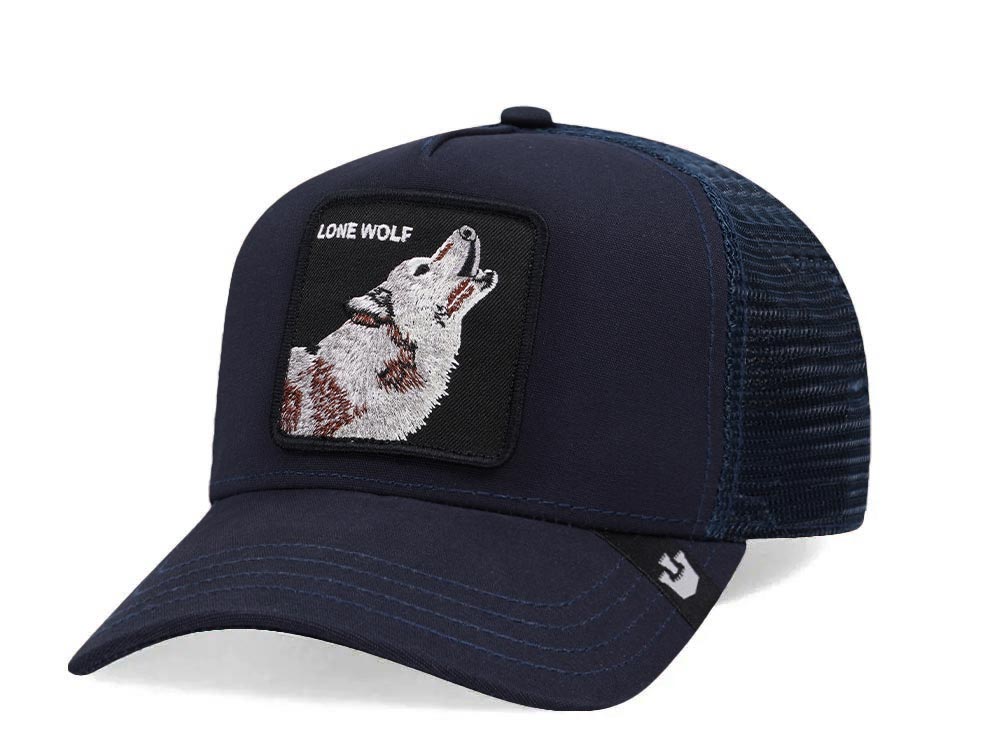 Goorin Bros The Lone Wolf Navy Trucker Snapback Casquette