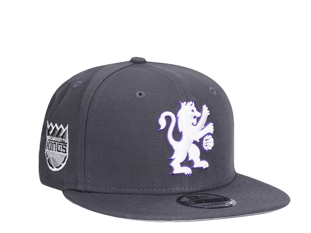 New Era Sacramento Kings Gray Purple Detail Edition 9Fifty Snapback Casquette