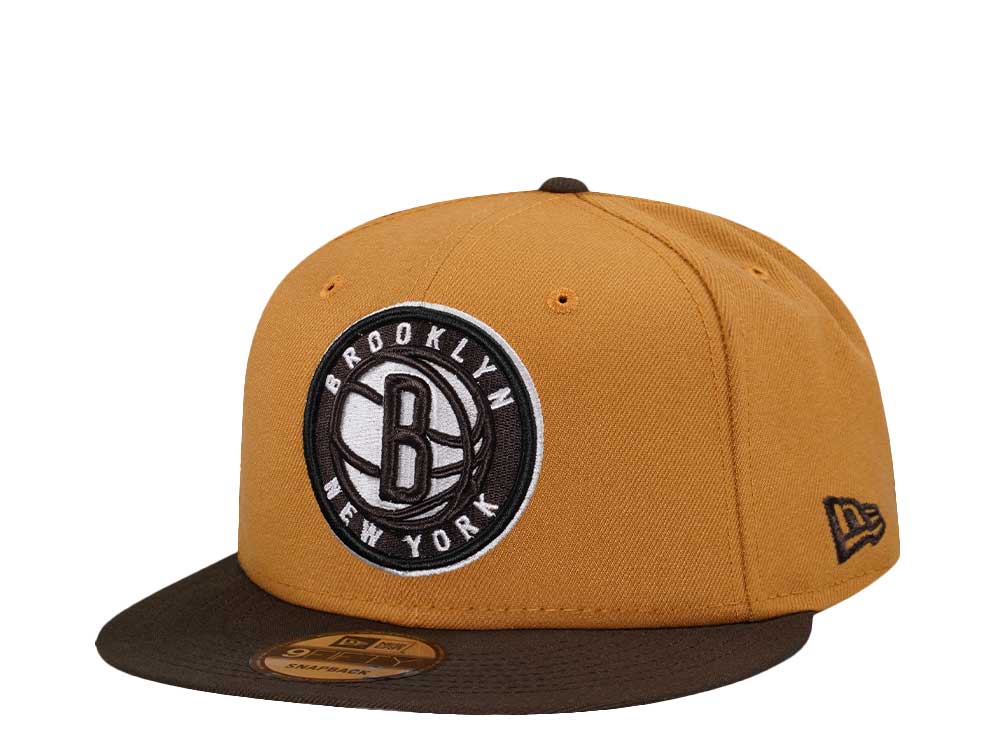 New Era Brooklyn Nets Panama Tan Two Tone Edition 9Fifty Snapback Casquette