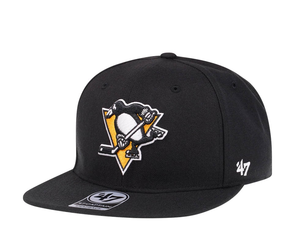 47Brand Pittsburgh Penguins No Shot Black Captain Snapback Casquette