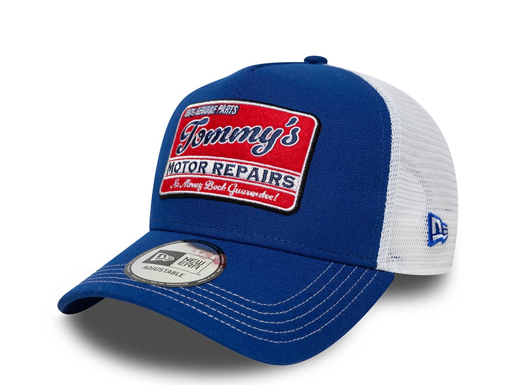 New Era Tommy's Motor Repairs Vintage 9Forty A Frame Trucker Snapback Casquette