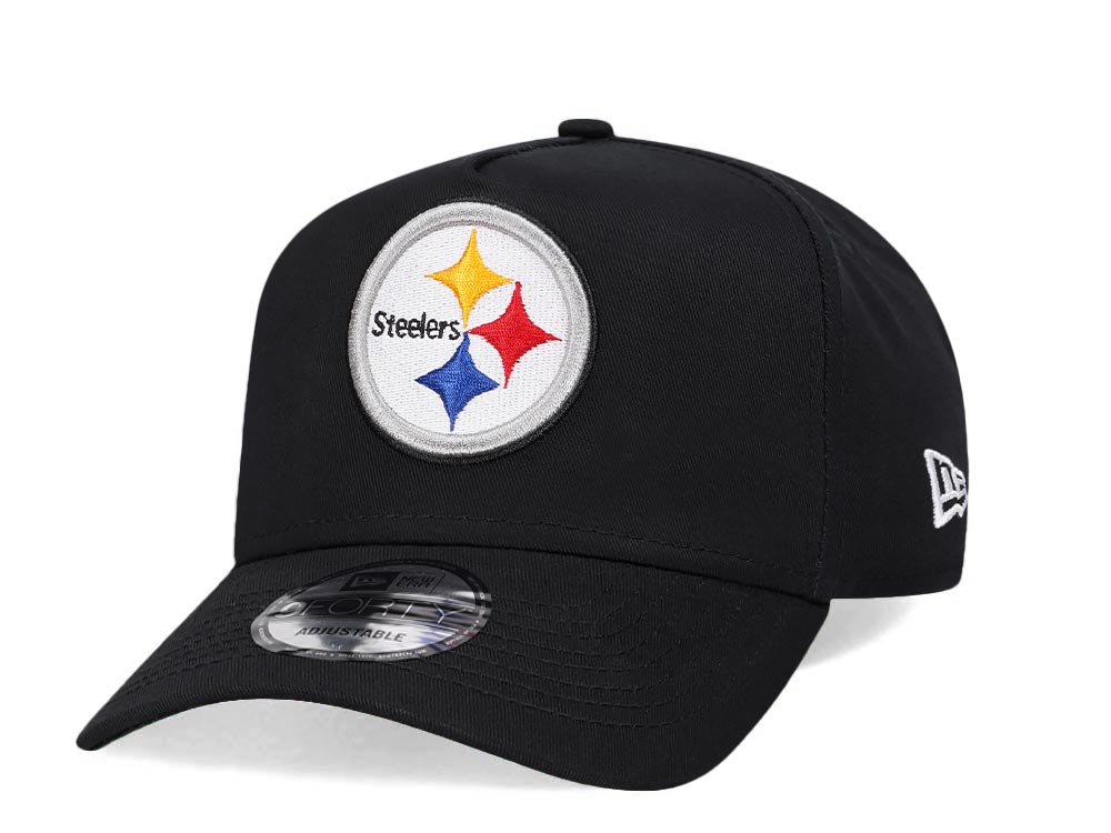 New Era Pittsburgh Steelers Black 9Forty A Frame Snapback Casquette