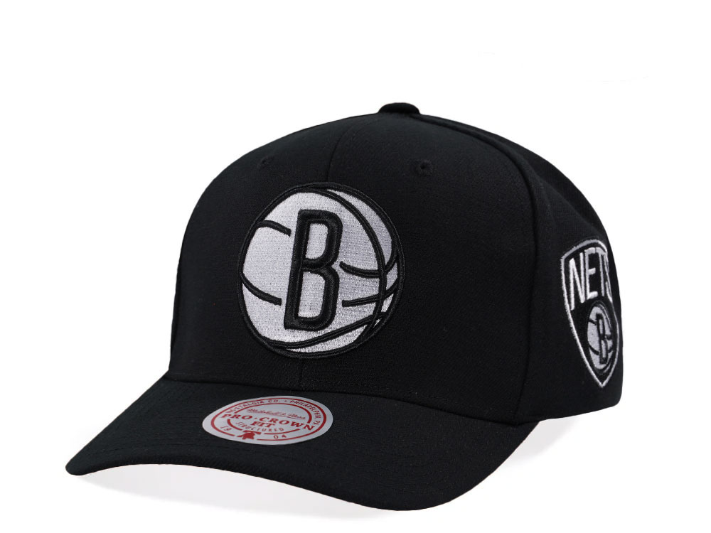 Mitchell & Ness Brooklyn Nets Pro Crown Fit Black Snapback Casquette