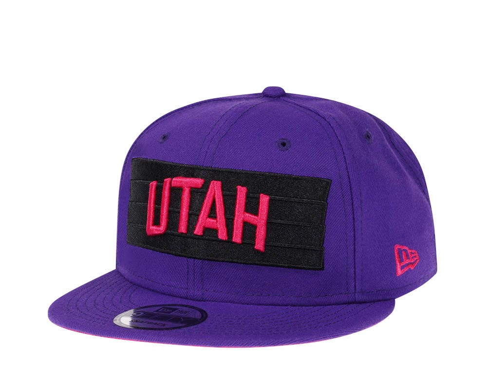 New Era Utah Jazz Purple Script Edition 9Fifty Snapback Casquette