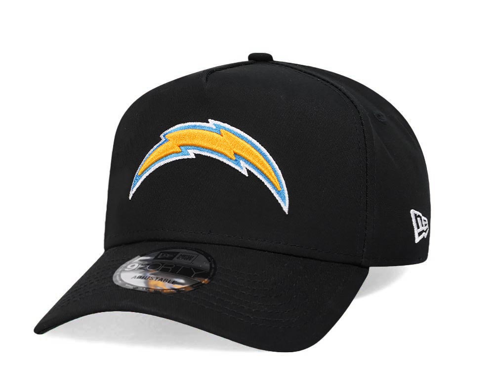 New Era Los Angeles Chargers Black 9Forty A Frame Snapback Casquette