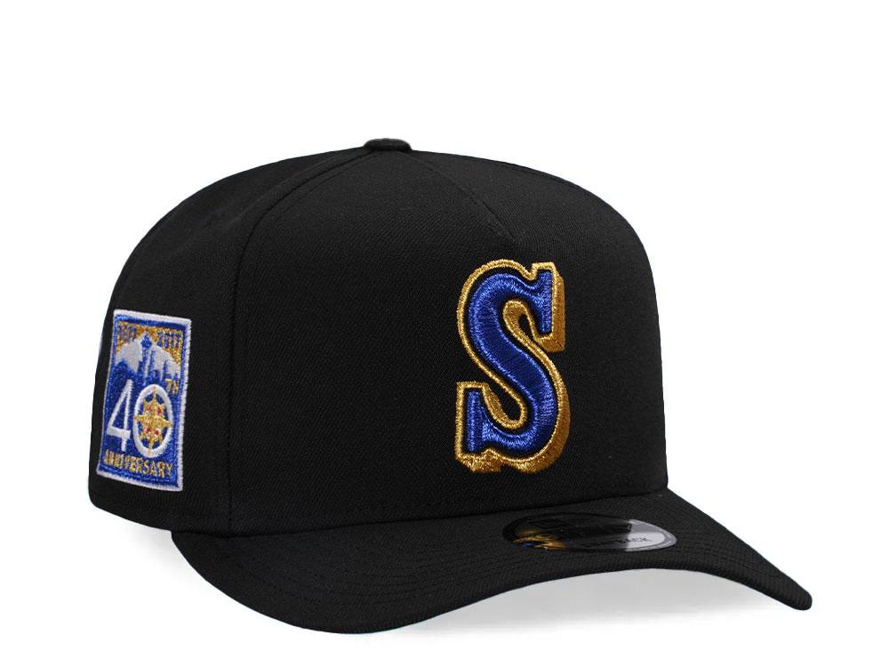 New Era Seattle Mariners 40th Anniversary Gold Throwback A Frame 9Fifty Snapback Casquette