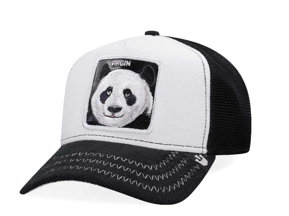 Goorin Bros Panda Virgin White Trucker Snapback Casquette