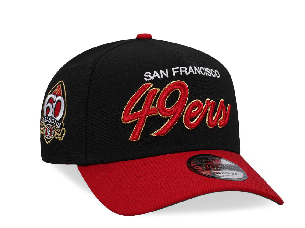 New Era San Francisco 49ers 60 Seasons Two Tone 9Forty A Frame Snapback Casquette