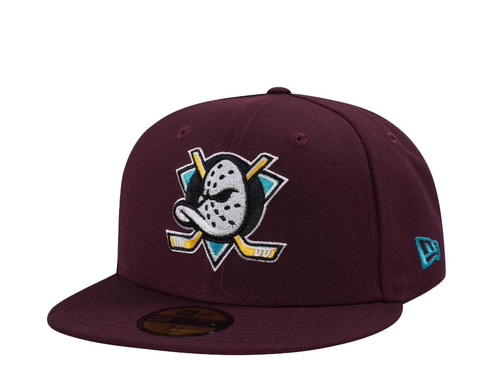 New Era Anaheim Ducks Maroon Classic Edition 59Fifty Fitted Casquette