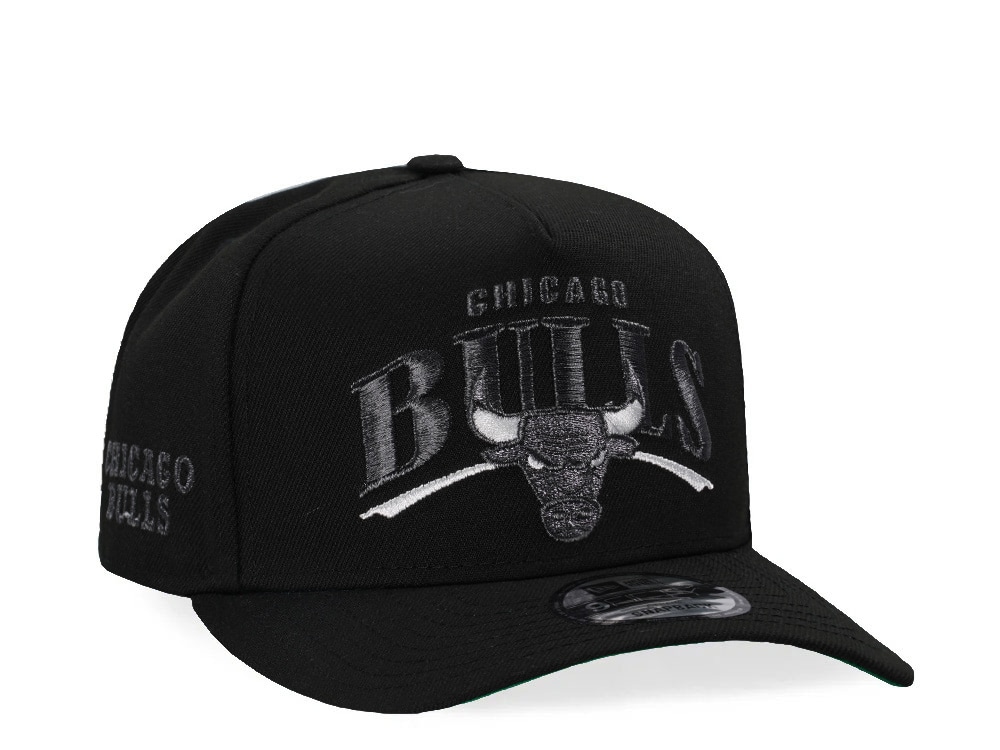 New Era  Chicago Bulls Black Metallic Edition 9Fifty A Frame Snapback Casquette