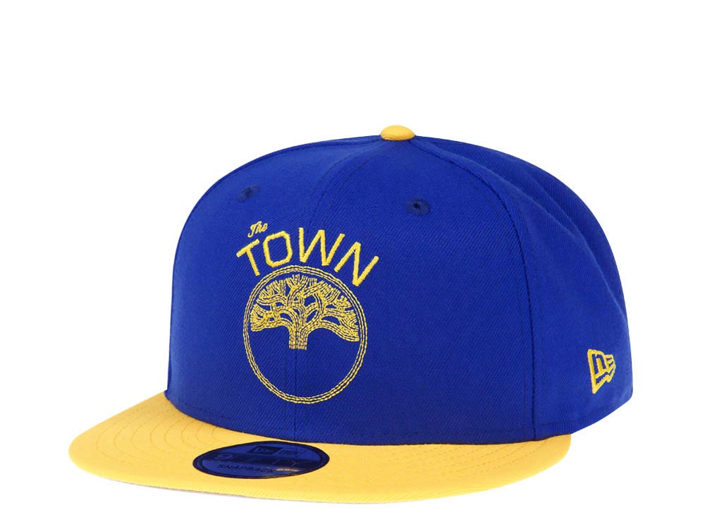 New Era Golden State Warriors Blue Gold Two Tone Edition 9Fifty Snapback Casquette