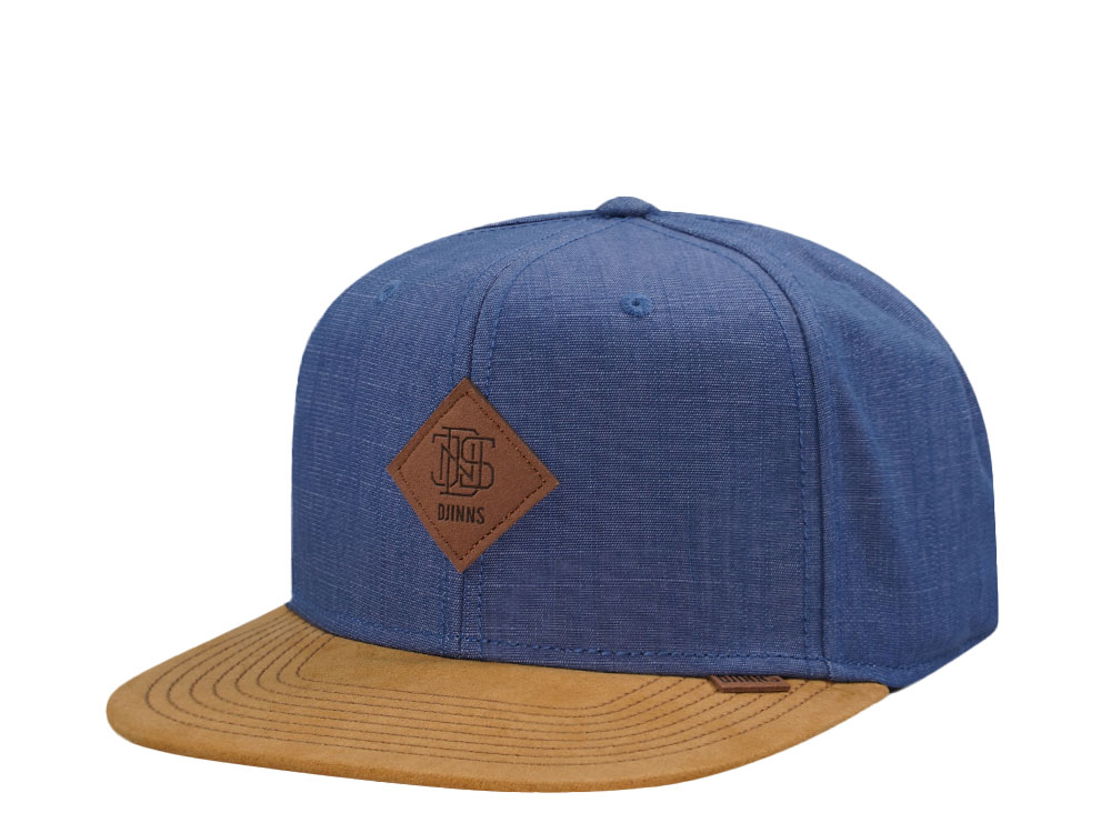 Djinns 2015 Linen Navy 6 Panel Snapback Casquette