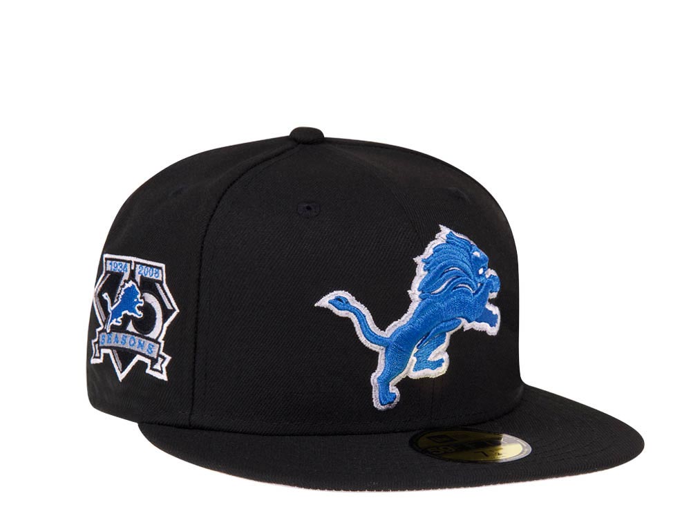 New Era Detroit Lions 75 Seasons Black Classic Prime Edition 59Fifty Fitted Casquette