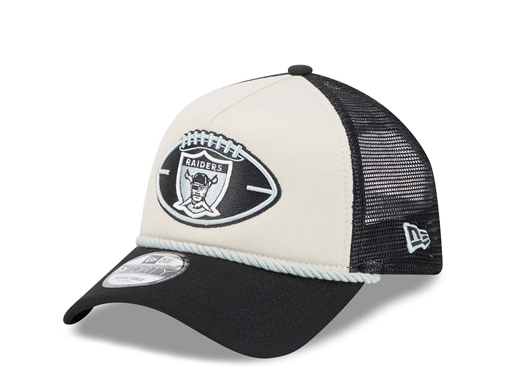 New Era Oakland Raiders Sideline 2024 9Forty A Frame Trucker Snapback Casquette