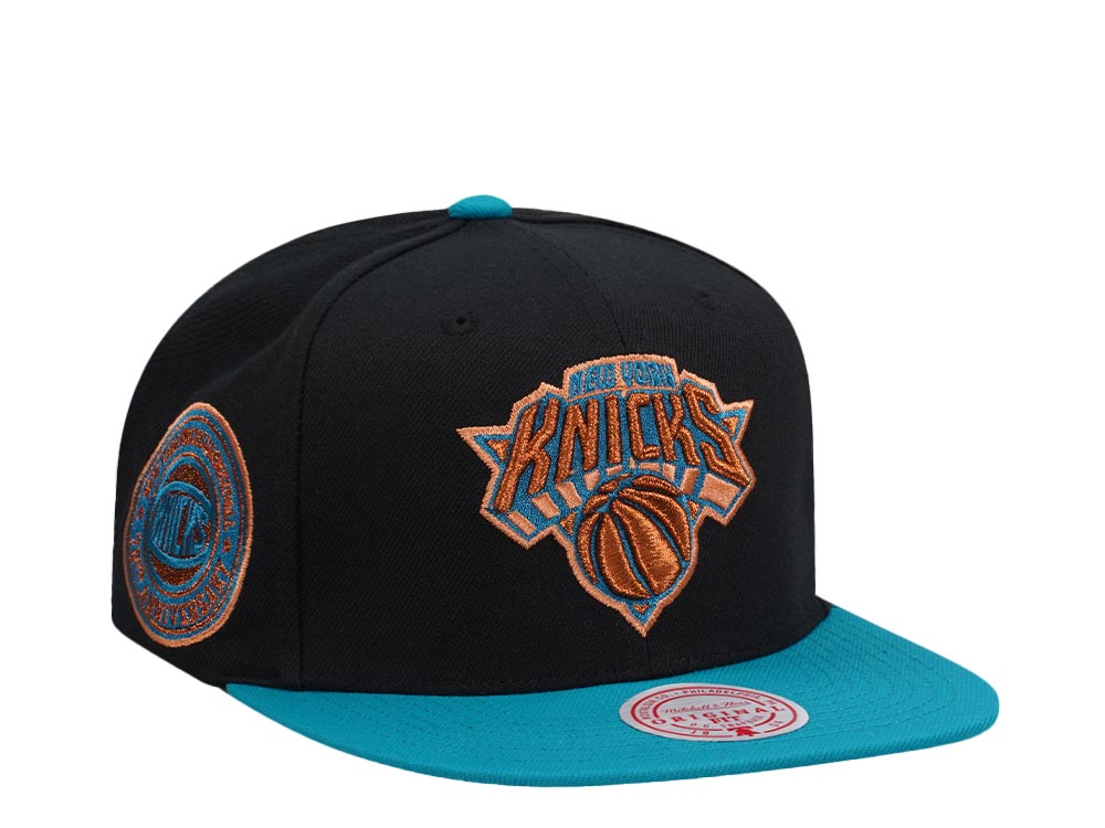 Mitchell & Ness New York Knicks 70th Anniversary Make Cents Black Two Tone Edition Snapback Casquette