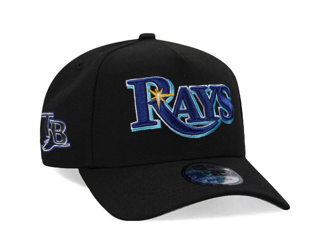 New Era Tampa Bay Rays Black Classic Edition 9Forty A Frame Snapback Casquette