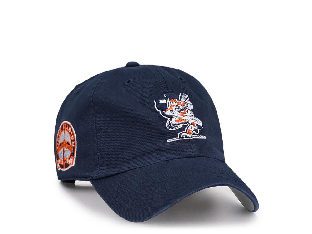 47Brand Detroit Tigers Cooperstown Tiger Stadium Navy Clean Up Strapback Casquette