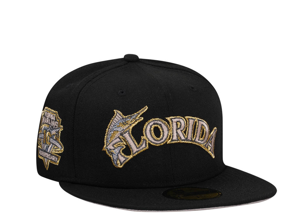 New Era Florida Marlins 10th Anniversary Creme Gold Edition 59Fifty Fitted Casquette