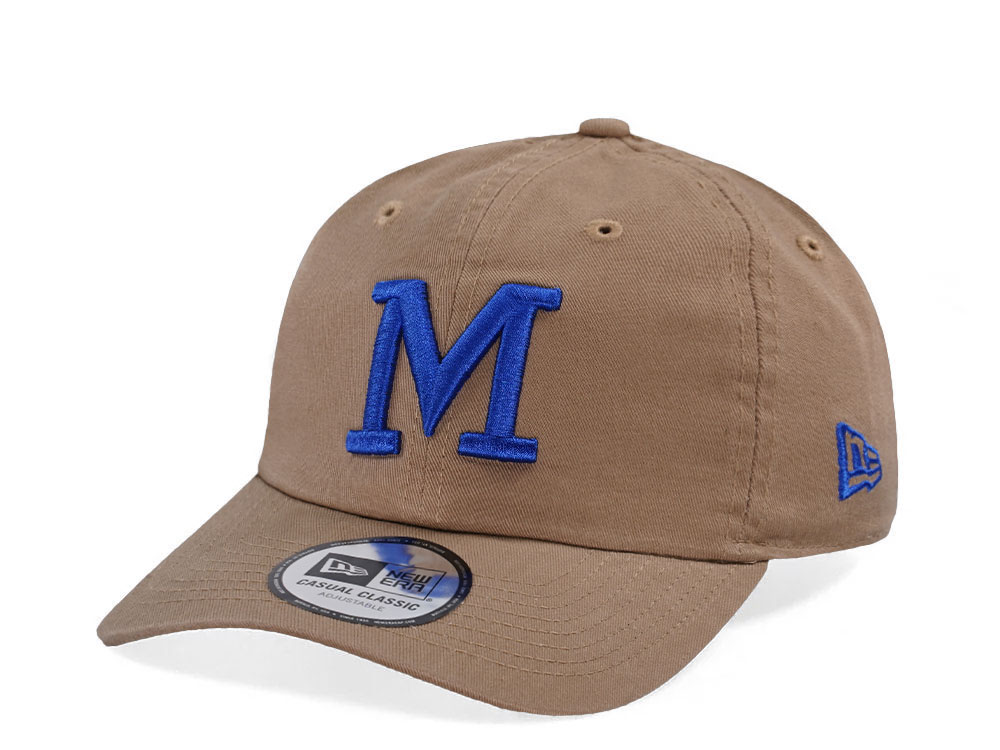 New Era Milwaukee Brewers Khaki Casual Classic Edition Strapback Casquette